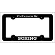 Boxing Novelty Metal License Plate Frame LPF-180 Black