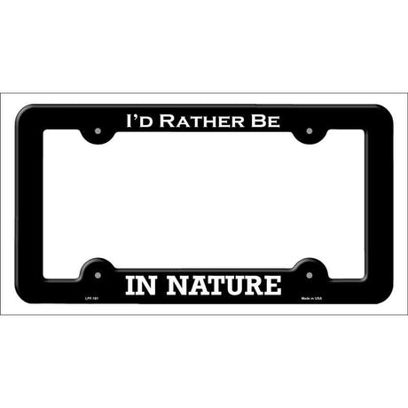 In Nature Novelty Metal License Plate Frame LPF-181 Black