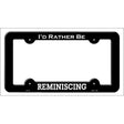 Reminiscing Novelty Metal License Plate Frame LPF-187 Black