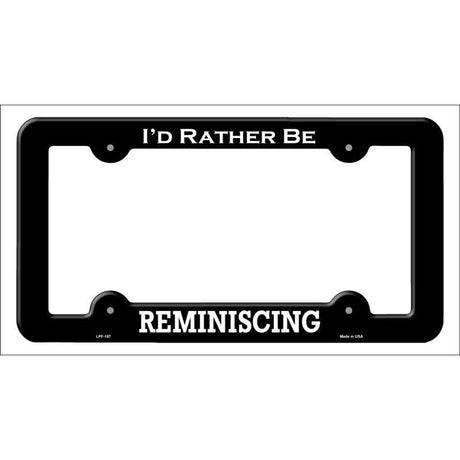 Reminiscing Novelty Metal License Plate Frame LPF-187 Black