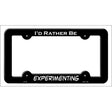 Experimenting Novelty Metal License Plate Frame LPF-189 Black