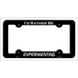 Experimenting Novelty Metal License Plate Frame LPF-189 Black