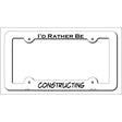 Constructing Novelty Metal License Plate Frame LPF-190 White