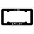 Cavalier Novelty Metal License Plate Frame LPF-200 Black