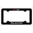 Dalmatian Novelty Metal License Plate Frame LPF-203 Black