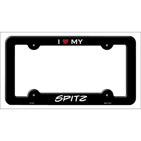 Spitz Novelty Metal License Plate Frame LPF-222 Black