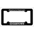 Marthas Vineyard Edgartown Novelty Metal License Plate Frame Black