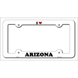 Love Arizona Novelty Metal License Plate Frame LPF-280 White