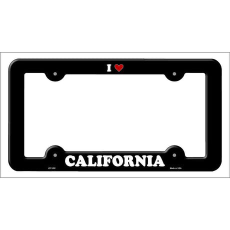 Love California Novelty Metal License Plate Frame