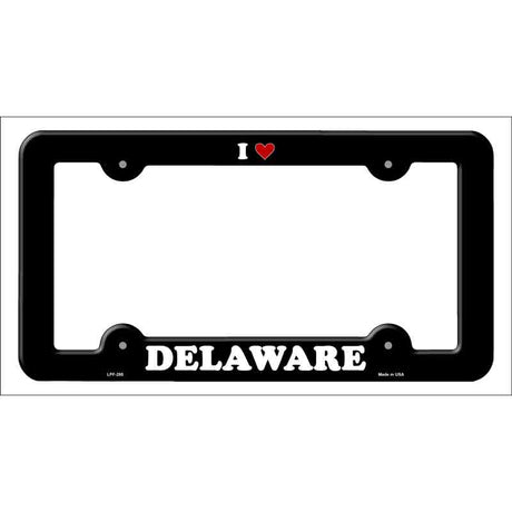 Love Delaware Novelty Metal License Plate Frame