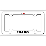 Love Idaho Novelty Metal License Plate Frame LPF-289 White