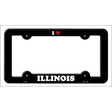 Love Illinois Novelty Metal License Plate Frame