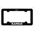 Love Kansas Novelty Metal License Plate Frame