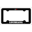 Love Louisiana Novelty Metal License Plate Frame