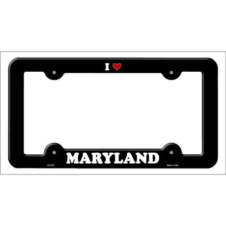 Love Maryland Novelty Metal License Plate Frame