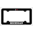 Love Michigan Novelty Metal License Plate Frame