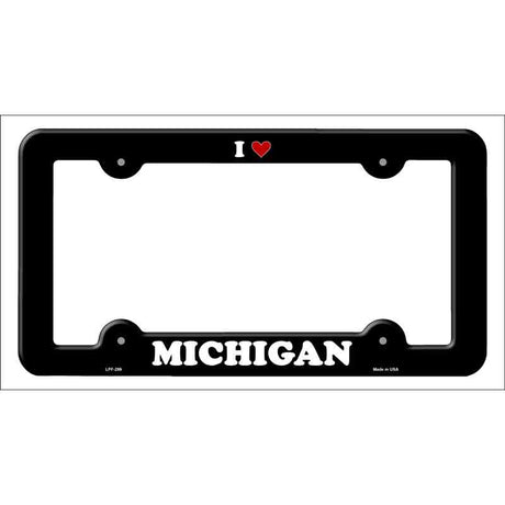 Love Michigan Novelty Metal License Plate Frame