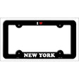 Love New York Novelty Metal License Plate Frame