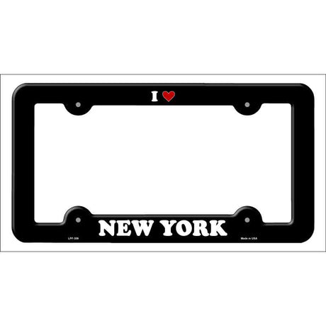 Love New York Novelty Metal License Plate Frame