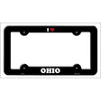 Love Ohio Novelty Metal License Plate Frame