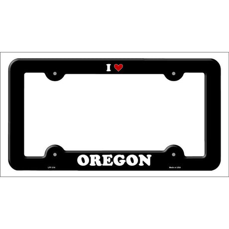 Love Oregon Novelty Metal License Plate Frame