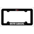 Love South Carolina Novelty Metal License Plate Frame