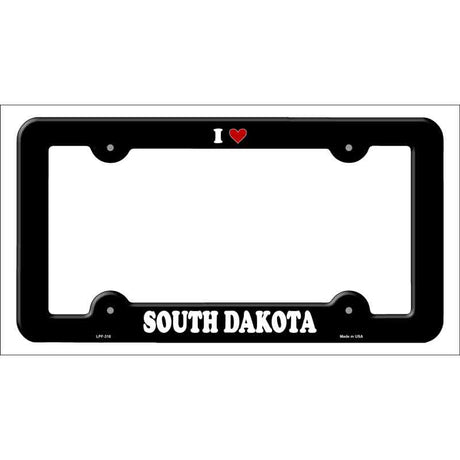 Love South Dakota Novelty Metal License Plate Frame