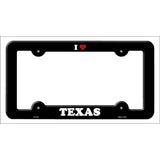 Love Texas Novelty Metal License Plate Frame LPF-320 Black