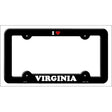 Love Virginia Novelty Metal License Plate Frame