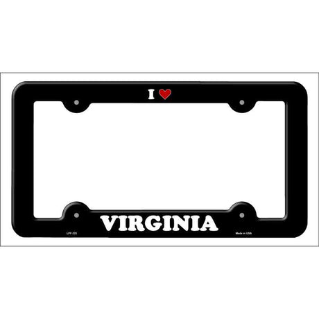 Love Virginia Novelty Metal License Plate Frame