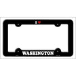 Love Washington Novelty Metal License Plate Frame