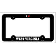 Love West Virginia Novelty Metal License Plate Frame