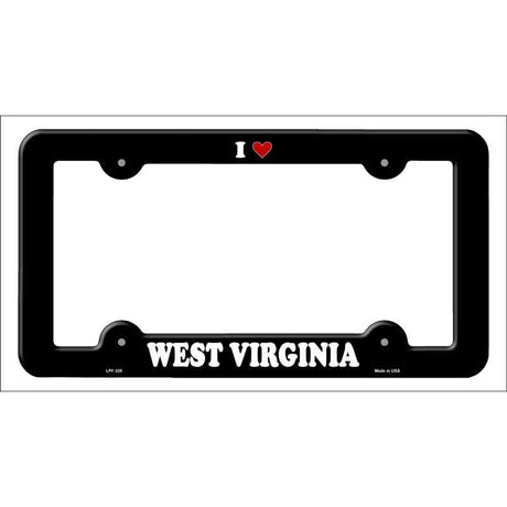 Love West Virginia Novelty Metal License Plate Frame