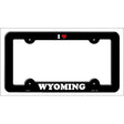 Love Wyoming Novelty Metal License Plate Frame