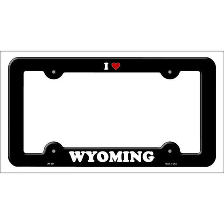 Love Wyoming Novelty Metal License Plate Frame