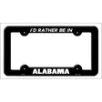 Be In Alabama Novelty Metal License Plate Frame