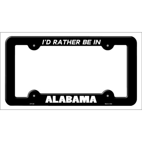 Be In Alabama Novelty Metal License Plate Frame