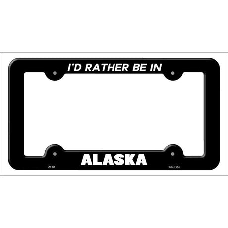 Be In Alaska Novelty Metal License Plate Frame