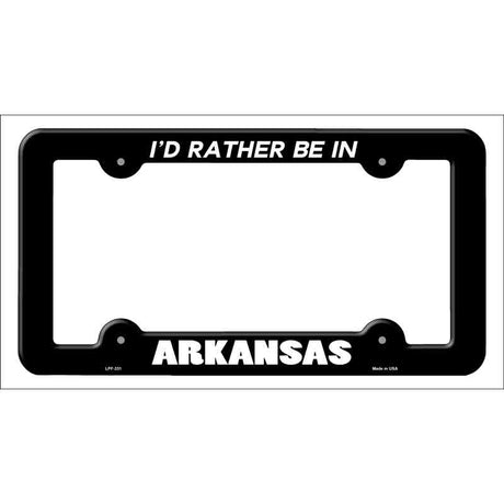 Be In Arkansas Novelty Metal License Plate Frame