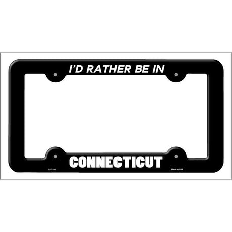 Be In Connecticut Novelty Metal License Plate Frame