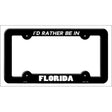 Be In Florida Novelty Metal License Plate Frame