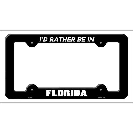 Be In Florida Novelty Metal License Plate Frame