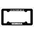 Be In Georgia Novelty Metal License Plate Frame