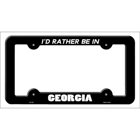 Be In Georgia Novelty Metal License Plate Frame