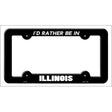 Be In Illinois Novelty Metal License Plate Frame