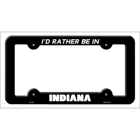 Be In Indiana Novelty Metal License Plate Frame