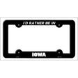 Be In Iowa Novelty Metal License Plate Frame