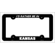 Be In Kansas Novelty Metal License Plate Frame