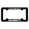 Be In Massachusetts Novelty Metal License Plate Frame