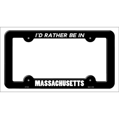 Be In Massachusetts Novelty Metal License Plate Frame